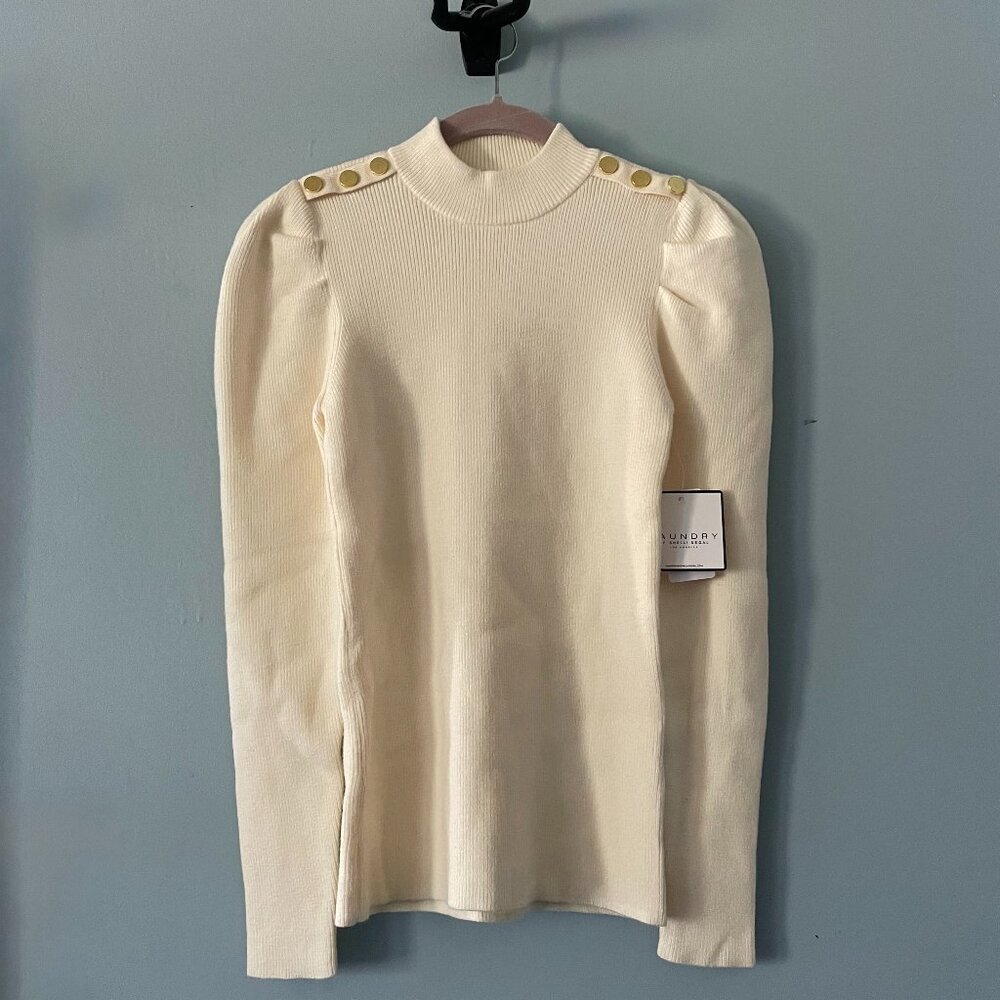 LAUNDRY knit sweater with button design ✿